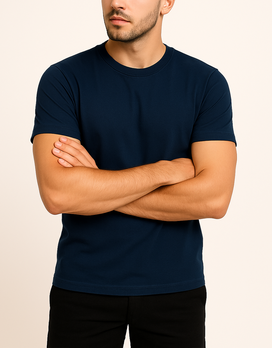Camiseta Masculina Básica Casual 100% Algodão