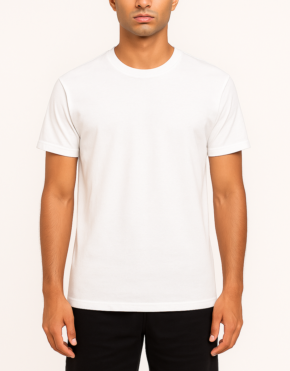 Camiseta Masculina Básica Casual 100% Algodão