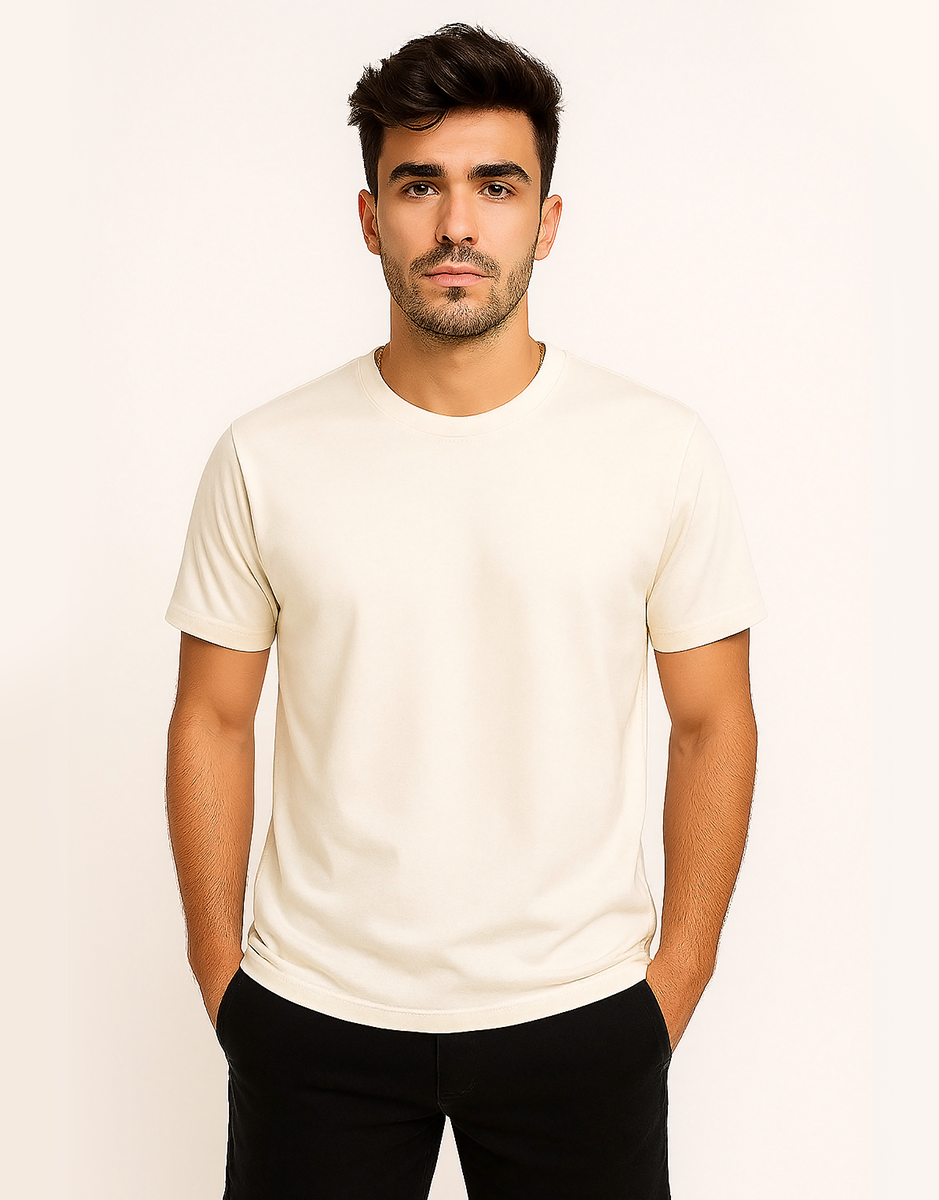 Camiseta Masculina Básica Casual 100% Algodão