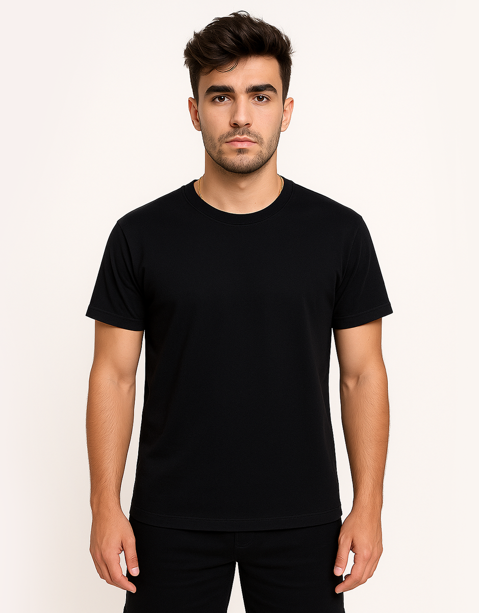 Camiseta Masculina Básica Casual 100% Algodão