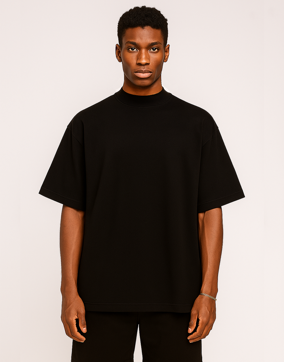 Camiseta Oversized Masculina Gola Alta