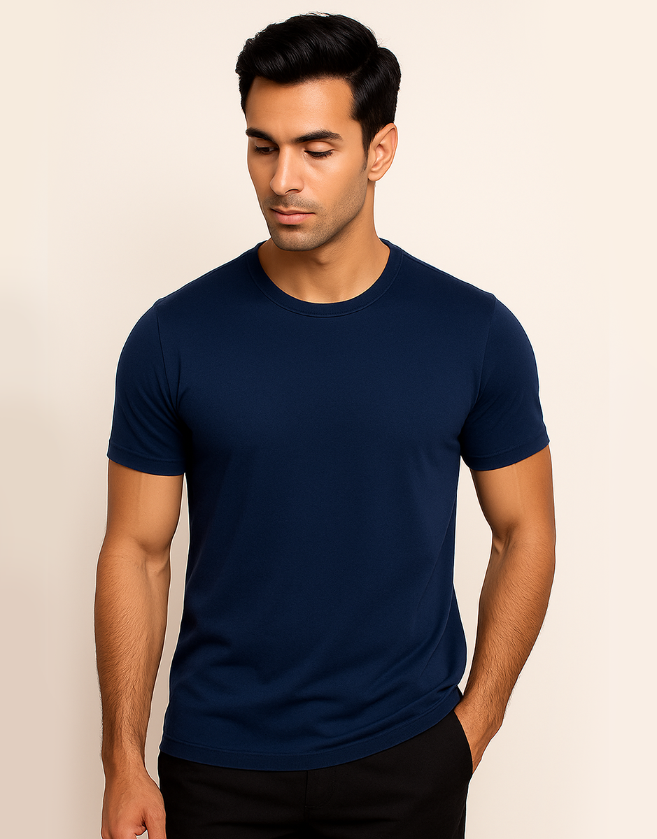 Camiseta Masculina Algodão Egípcio c/ Elastano