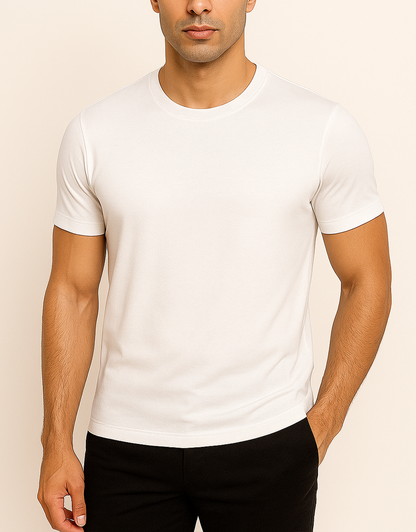 Camiseta Masculina Algodão Egípcio c/ Elastano