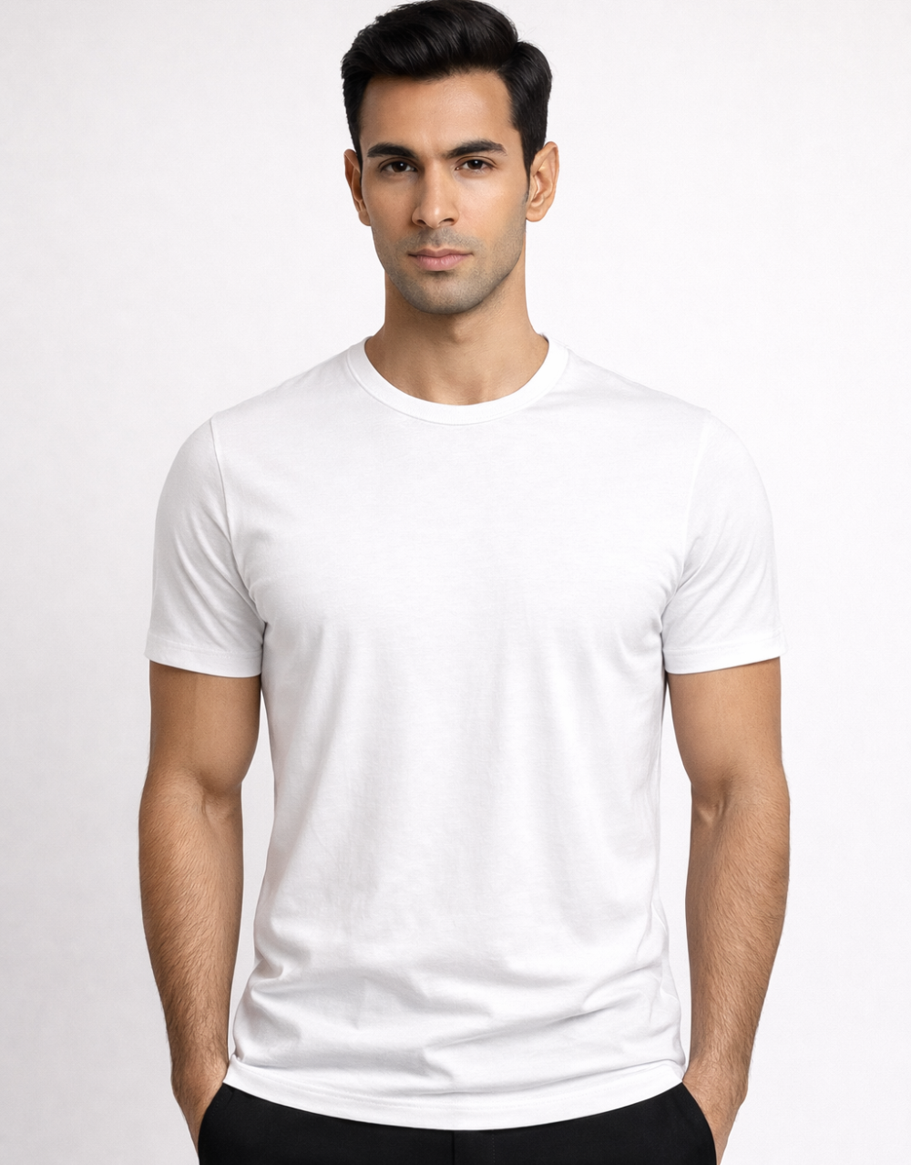 Camiseta Masculina Algodão Egípcio c/ Elastano