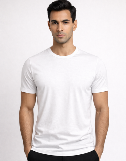 Camiseta Masculina Algodão Egípcio c/ Elastano