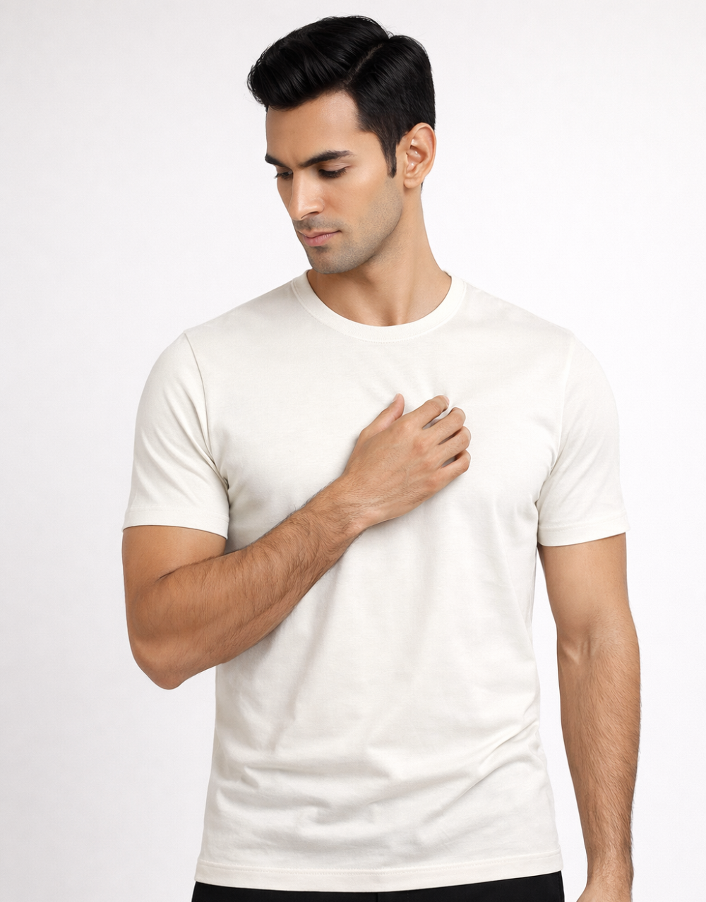 Camiseta Masculina Algodão Egípcio c/ Elastano