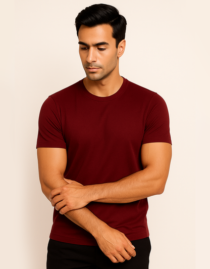 Camiseta Masculina Algodão Egípcio c/ Elastano