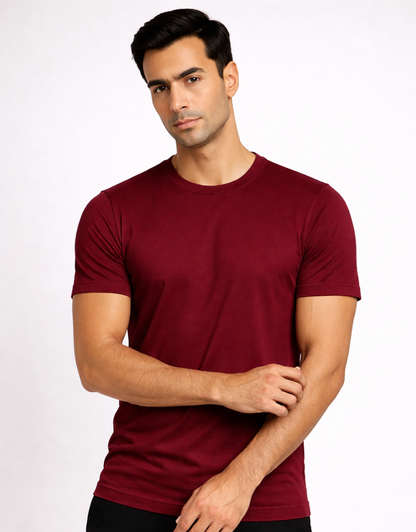 Camiseta Masculina Algodão Egípcio c/ Elastano