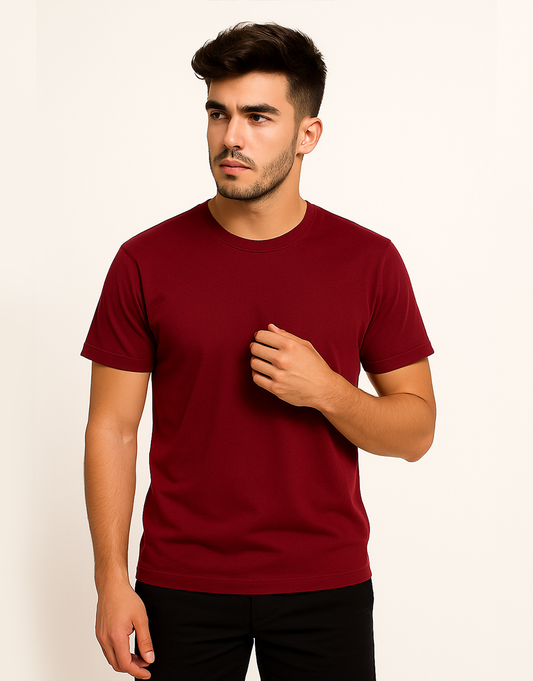 Camiseta Masculina Básica Casual 100% Algodão