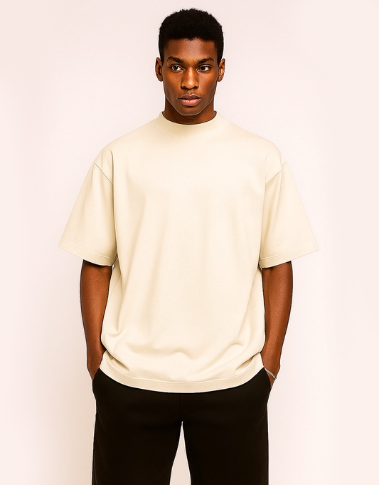 Camiseta Oversized Masculina Gola Alta